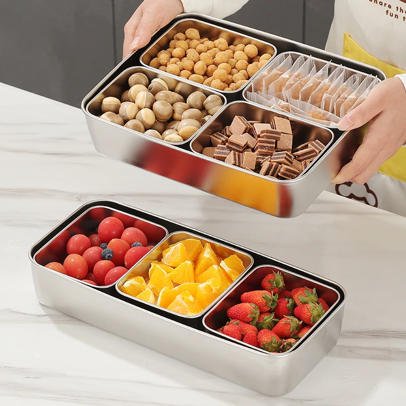 

Stainl Steel Multi-Carent Seasoning Box Commercial Kitchen Inedient Box Ice Poer Additive Box Stall Small Seasoni...