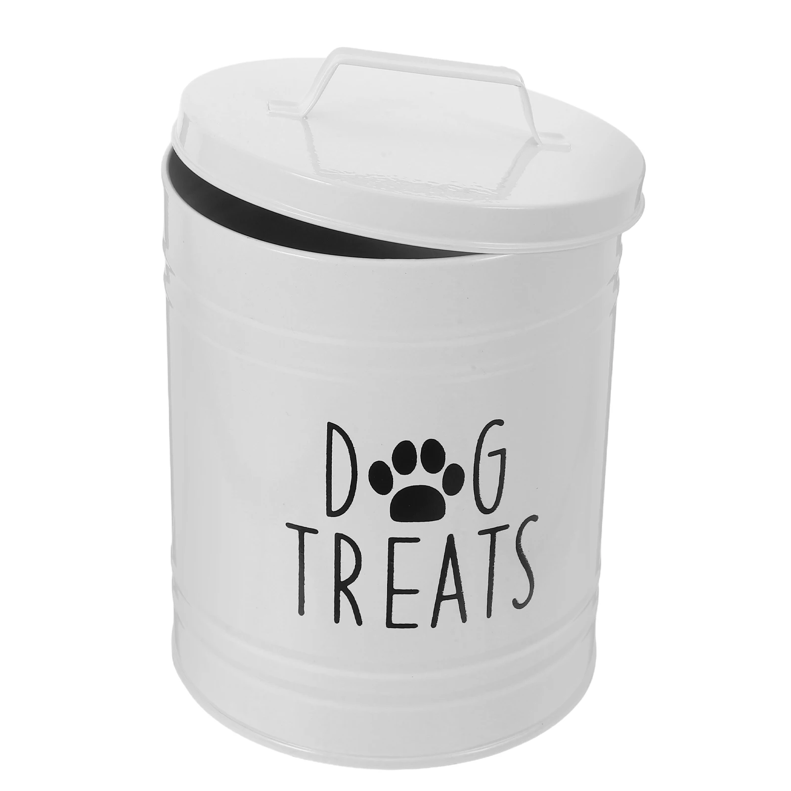 

Dog Food Tank Metal Container Airtight Holder Treat Airtight Dog Food Storage Container Canister Pet Supplies Safe Space Saving