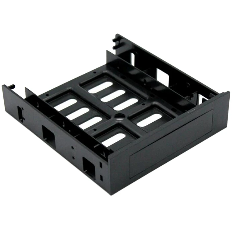 5.25 Inch CD-ROM Space To 3.5 Inch 2.5 Inch SATA HDD Mobile Rack Bracket Enclosure Black For PC