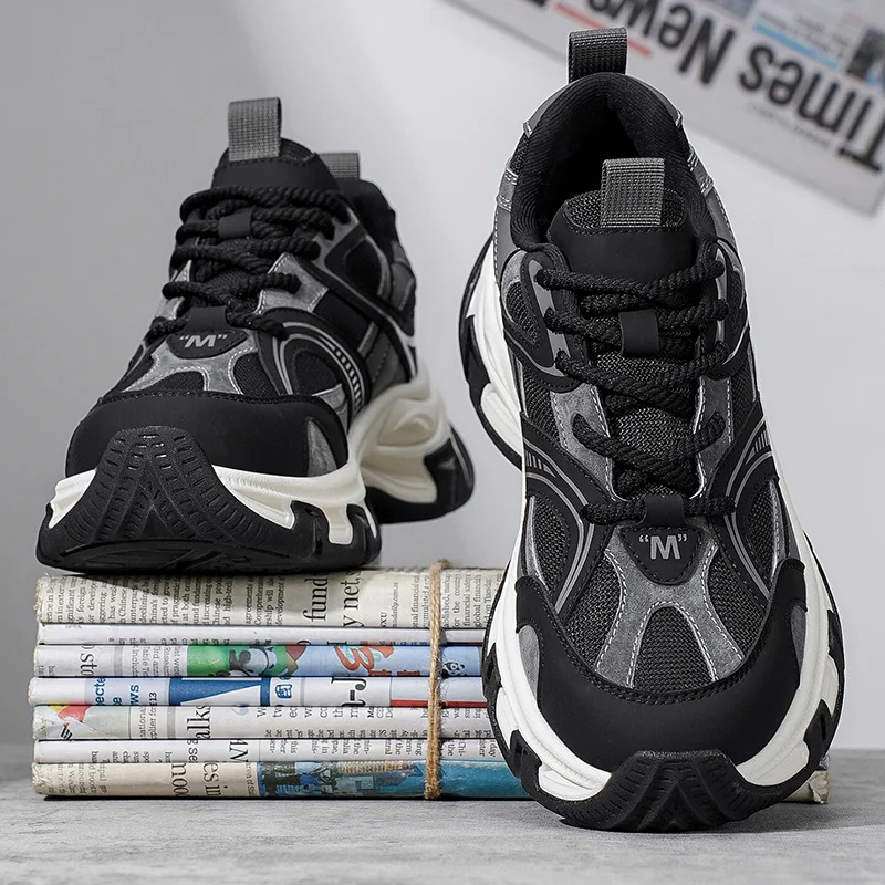 

Pu'er Men's Summer Versatile Casual Sports Shoes Running Thick Bottom Dad Shoes Internet Famous Panda Trendy Shoes