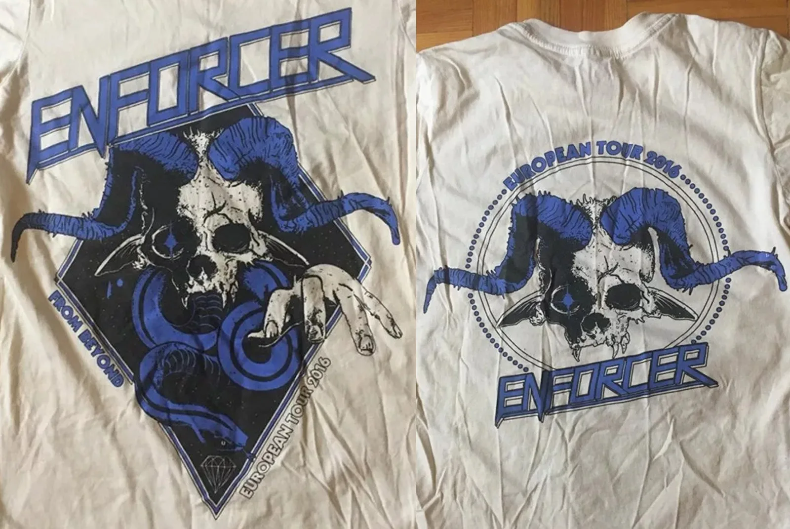 Enforcer Band White T-Shirt Cotton Full Size Unisex S-5XL 7D1757