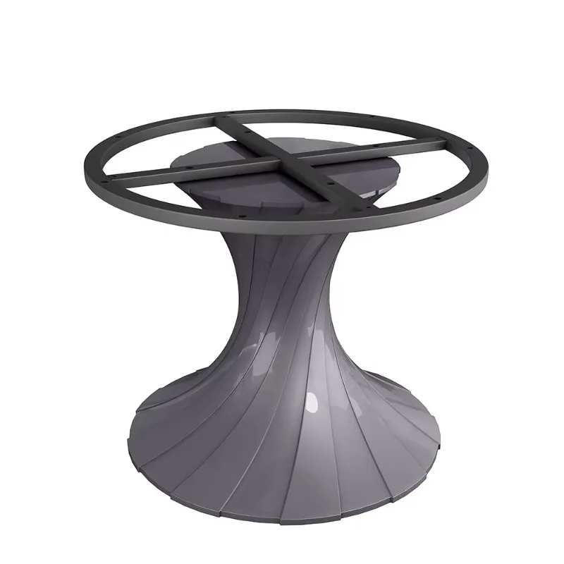Carbon Fiber Metal Table Legs Manufacturers Iron Rotatable Epoxy Resin Table Legs for Italian Ceramic Top Dining Cafe Table