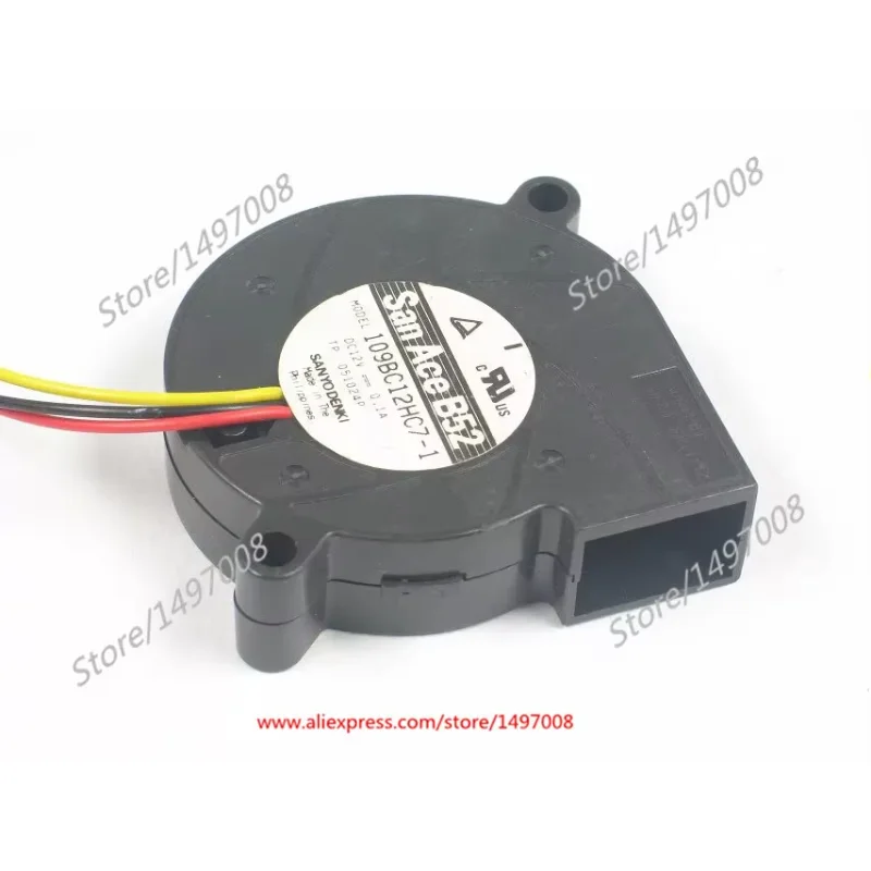 

SANYO DENKI 109BC12HC7-1 DC 12V 0.1A 50x50x15mm Server Cooling Fan