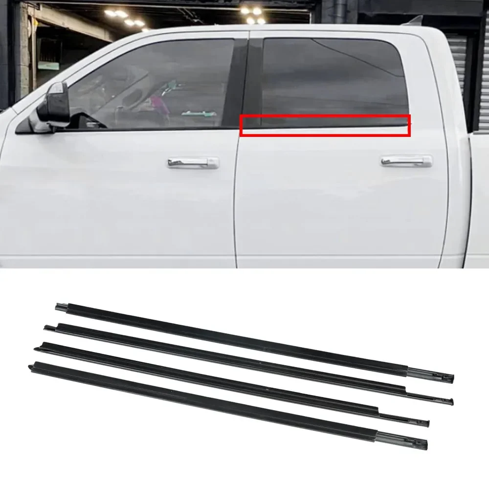 55372139AH 55112376AH 55112377AH 55372138AH 4 قطعة الباب الخارجي حزام السير الوقائي ل دودج رام 1500 2500 3500 4500 5500 2009-2021