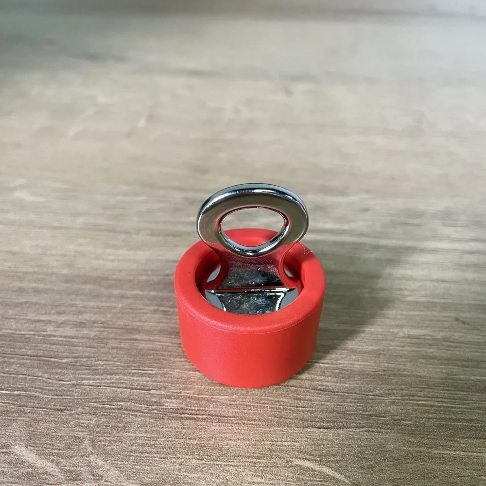 Rose Red Plastic Lock with Steel Pin PVC Cap Magnet Key Pink Magnetic Lock for Restraint Belt Patient Safety Hospital Transport