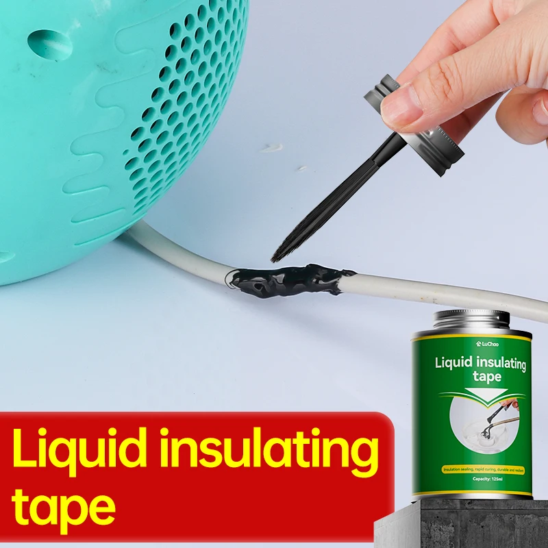 

125ml Waterproof Liquid Electrical Tape Insulating Tape Rubber Liquid Insulation Wire Cable Coat Fix Line Paste Sealant