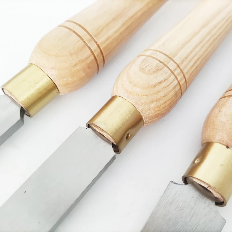 1PC High Speed Square Head Woodworking Chisel Arc Knife 3 Size Wooden Turning Tool