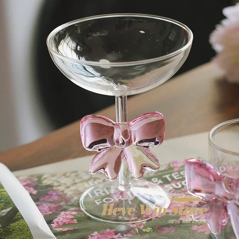 Cute Bow Tie Mug Tall Glasses Whiskey Champagne Wine Glass Kitchen,Dining & Bar Drinkware Set Home Decoration Ornaments