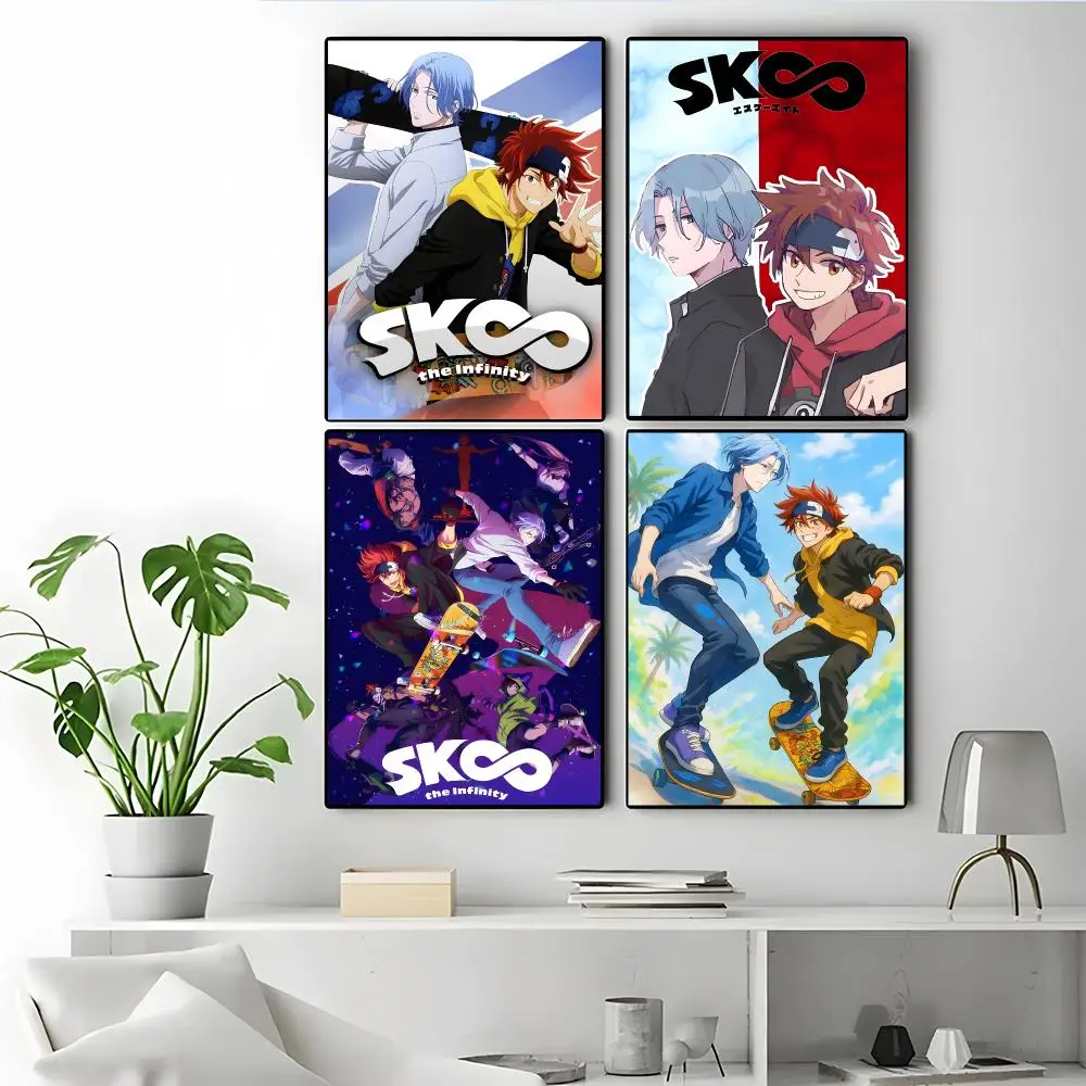 Anime SK8 the Infinity Poster Poster Self-adhesive Art Waterproof Paper Sticker Coffee House Bar Room Wall Decor