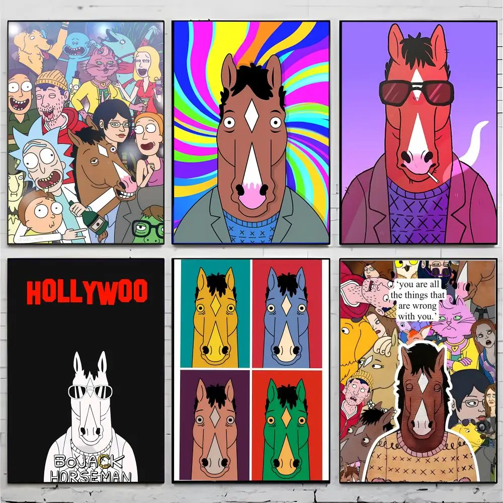 Cynical Melancholic Comic B-BoJack Horseman Poster Premium Decor Art & Gift for Household Lounge Home Ornaments