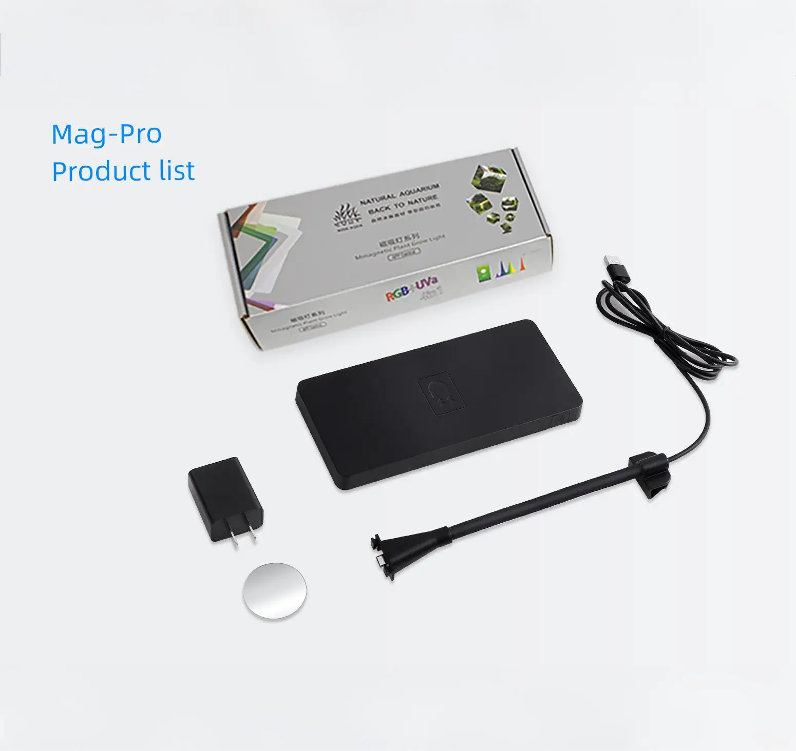 WEEK AQUA Mag Pro USB aquarium light Plant Grow Full spectrum LED Ecology Microlandscape light Nano aquarium light
