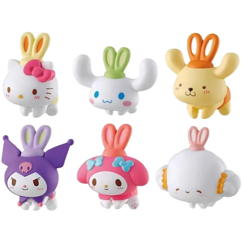 

Bandai Genuine 6 шт. Gashapon 스트 hearコ Stort Mahaンリ곰 erstenciaçãoffaク áencia изменений6 Игрушки для детей Подарочные Коллекционная модель Украшения