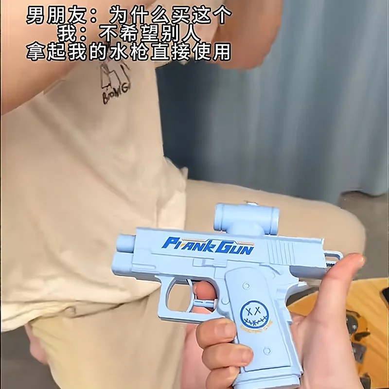 Pistolet à eau de farce, pistolet à eau bidirectionnel de farce – Spray auto-sousant avant et arrière, cadeau de Gag hilarant et jouet fantaisie pour les fêtes, l'été