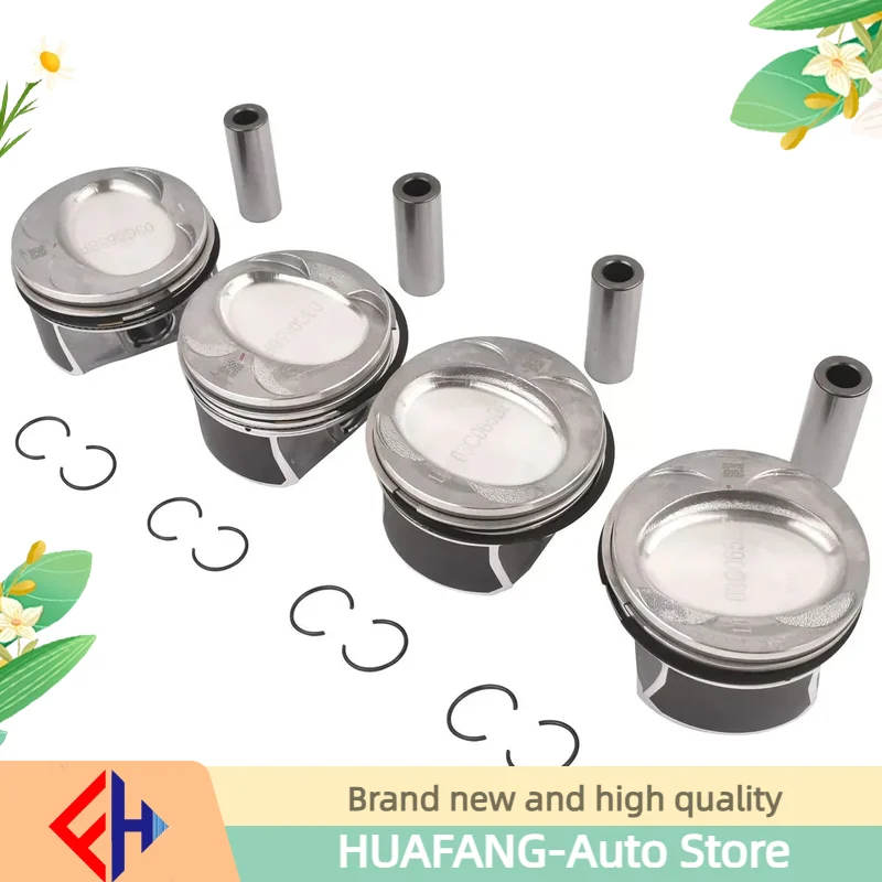 

Оригинальный комплект поршней двигателя 4x Fit Ea111 Pm004900 для Skoda .4 Tfsi 1.4 Tsi 03c107065aq 03c107065as 03c107065bf Высокое качество