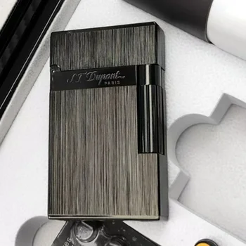 S.T.Dupont lighter second generation brushed crisp sound lighter, Dupont cooperative agent processing factory top quality