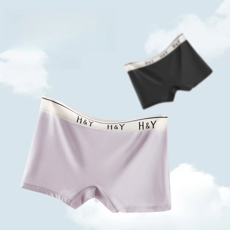 Plus Size Modal Safety Short Pants for Women Anti Peep Briefs with Cotton Gusset 100kg Fit Spring Thin Panties