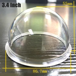 3.4 inch Raised Version Acrylic Dome Cover Suitable For Various Brands Such as Hikvision and Dahua With Size of 86.7 * 55.2mm