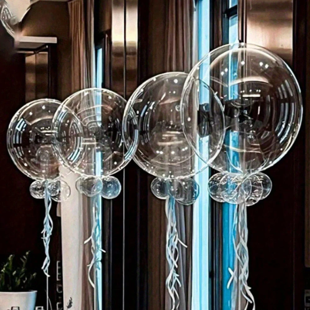 

12pcs 36 Inch Clear Bobo Balloons Large Transparent Bubble Balloons for Wedding Birthday Party Decoration Supplies