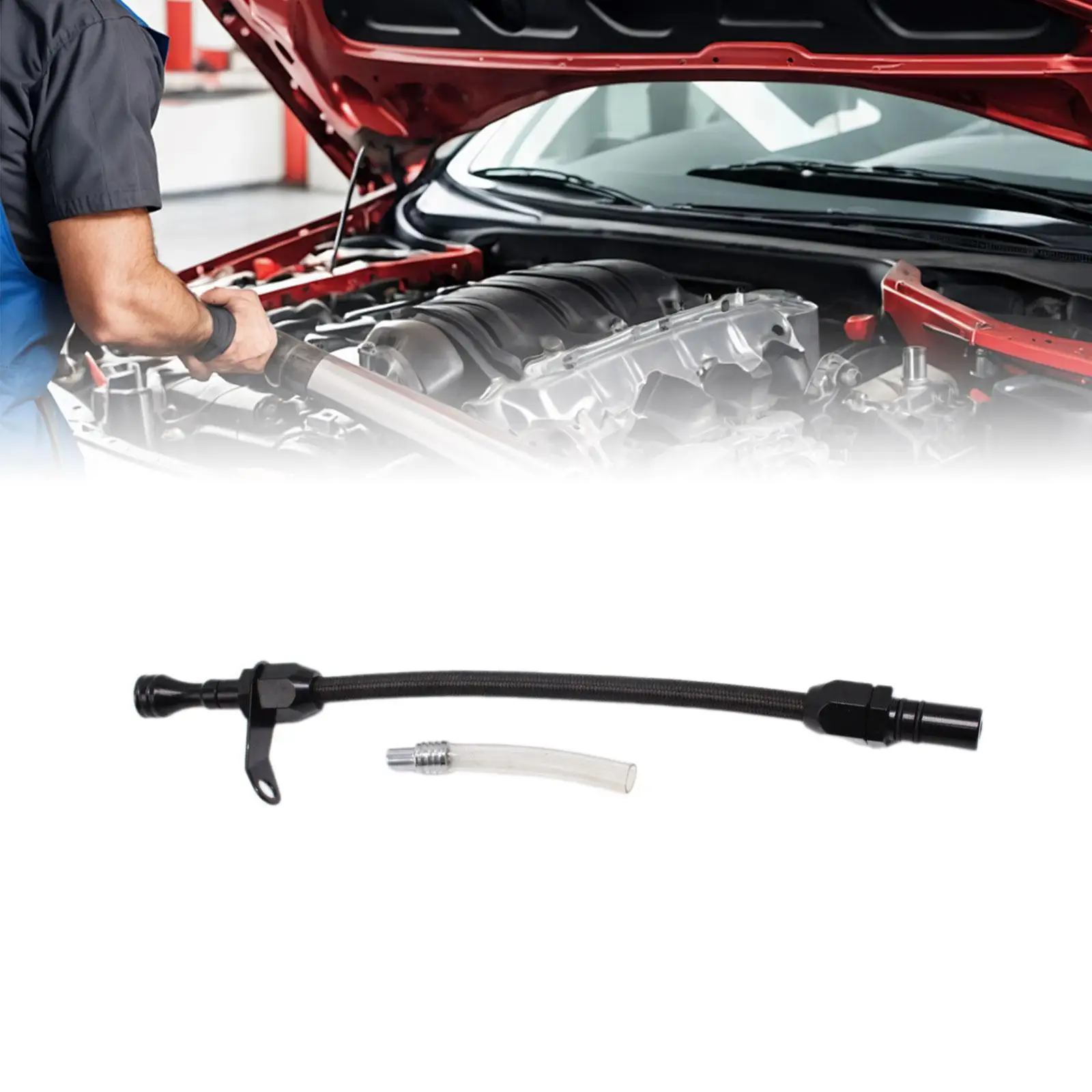 Transmission Dipstick Metal Accessory 700R4 Engine Oil Level Gauge Tube Replacement for Chevy Vehicles