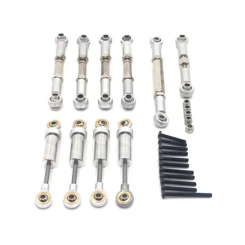 FMS 1/24 Xiaoqi FCX24 RC Car Accessories Metal Upgrade Shock Absorber Tie Rod Steering Linkage