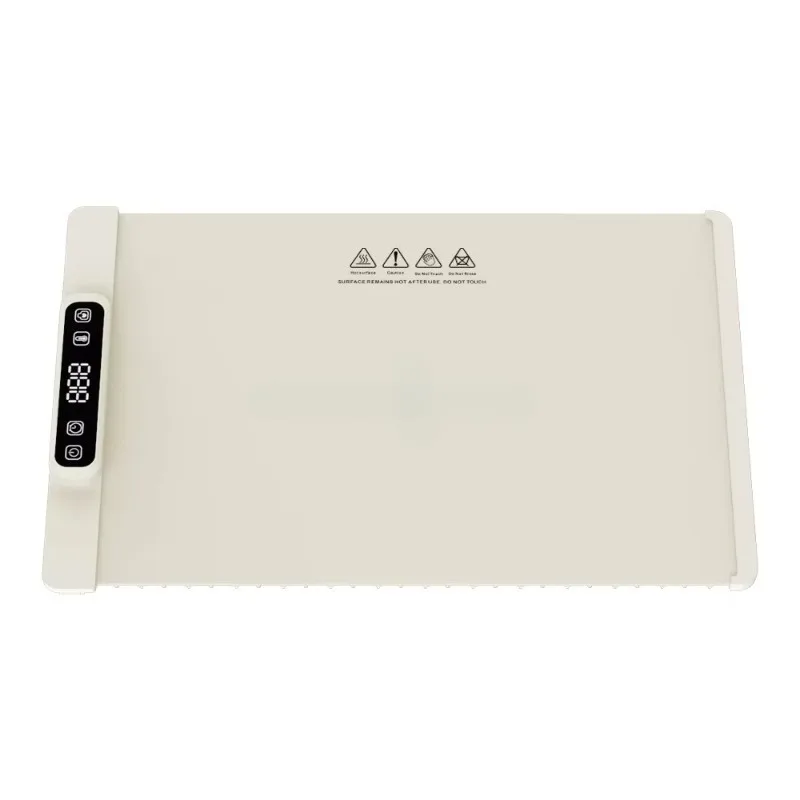 

Electric heating tray with adjustable temperature Foldable food heater Placemat Silicone