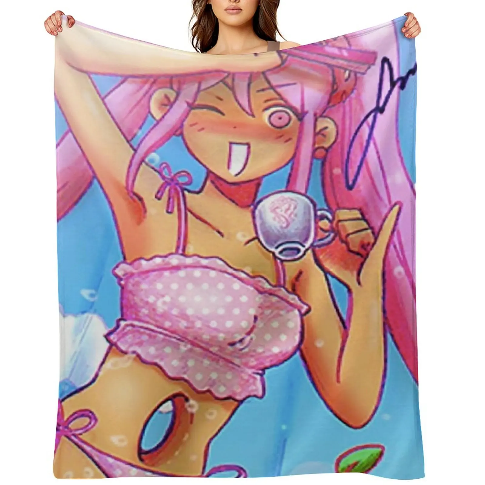 

Sweetheart (Omori) Throw Blanket Luxury Hairy Travel Loose Blankets