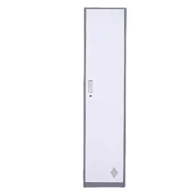 Customized Size 1-Door Steel Locker Modern Design Style Moisture-Proof Key Lock Club Storage Wardrobe