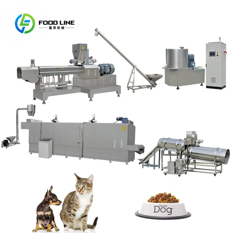 500kg Automatic Industry Dry Pet Animal Food Full Production Line Processing Machine Kibble Dog Food Making Machine