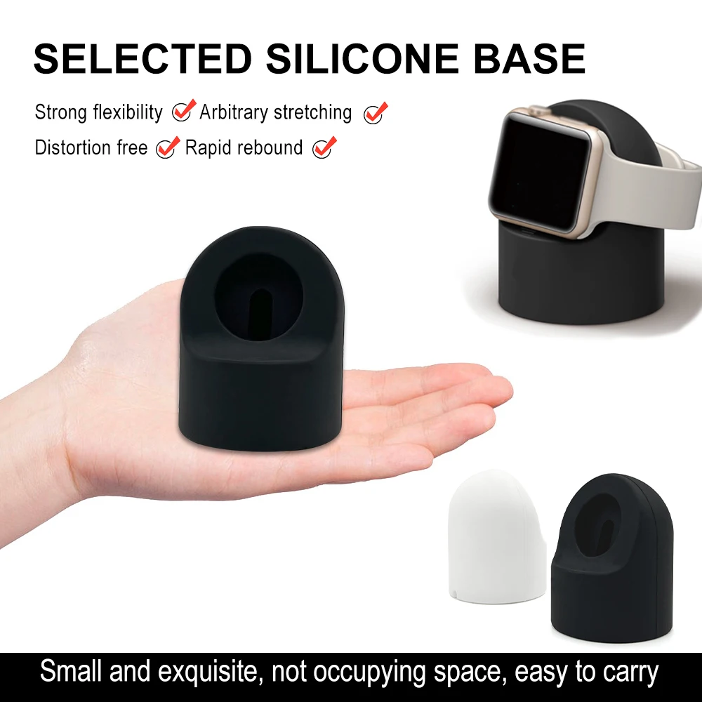 Draadloze Smart Siliconen Horloge Houder Oplader Standaard Desktop Tafel Beugel Voor Iwatch 7 6 5 4 3 2 Se 1