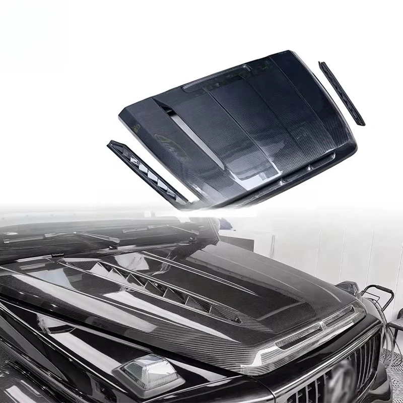 Update to TC Style 3K Carbon Glossy W464 Car Front Engine Hood for  G Class