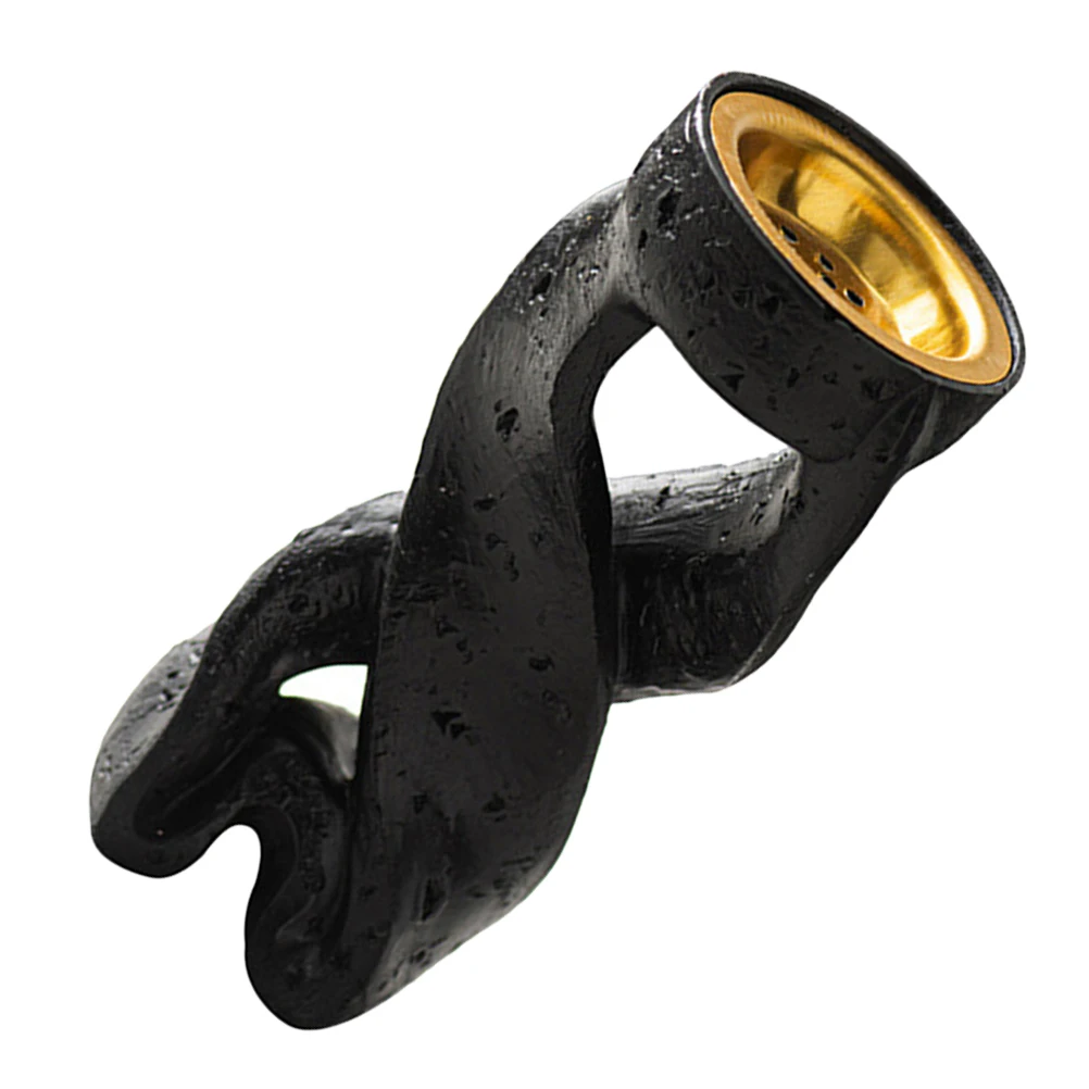 

Incense Burner Decorative Aroma Holder St Black Spiral Arabic Incense Censer Vintage Cone Home Decor