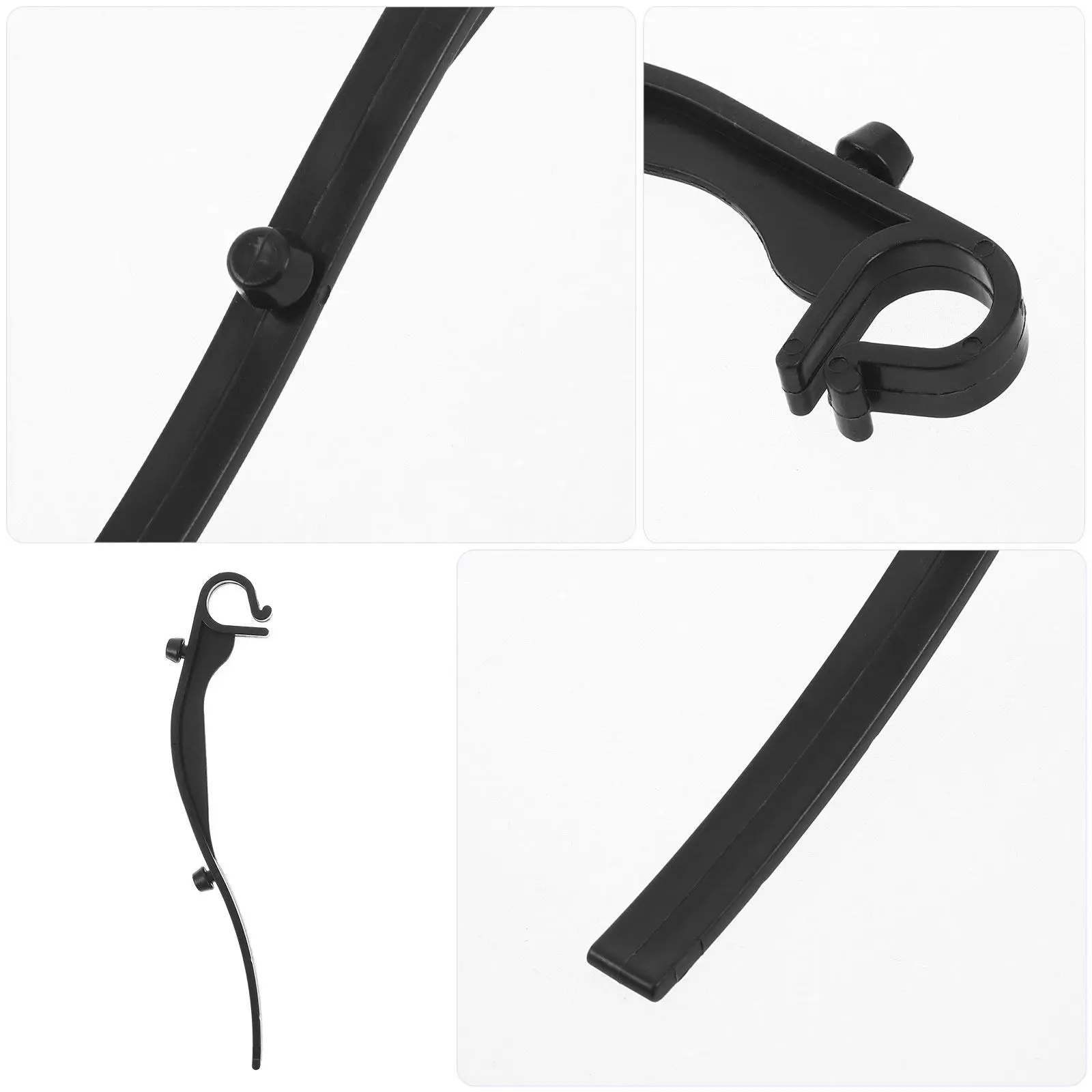 40Pcs Drainage Filter Mesh Gutter Guard Clips Arched Support Bracket Downspout Leaf Protection Hangers Roofing Gutter