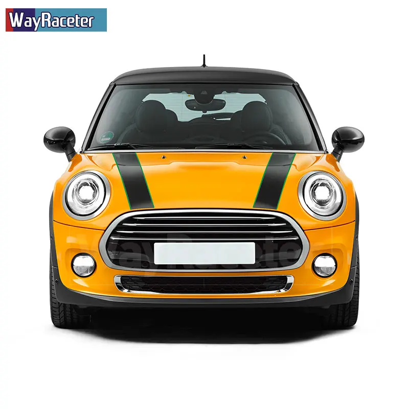 Car Hood Decal Engine Cover Rally Line Bonnet Stripe Sticker For MINI Cooper R55 R56 R57 R58 R59 R60 R50 R52 R53 F54 F55 F56 F60