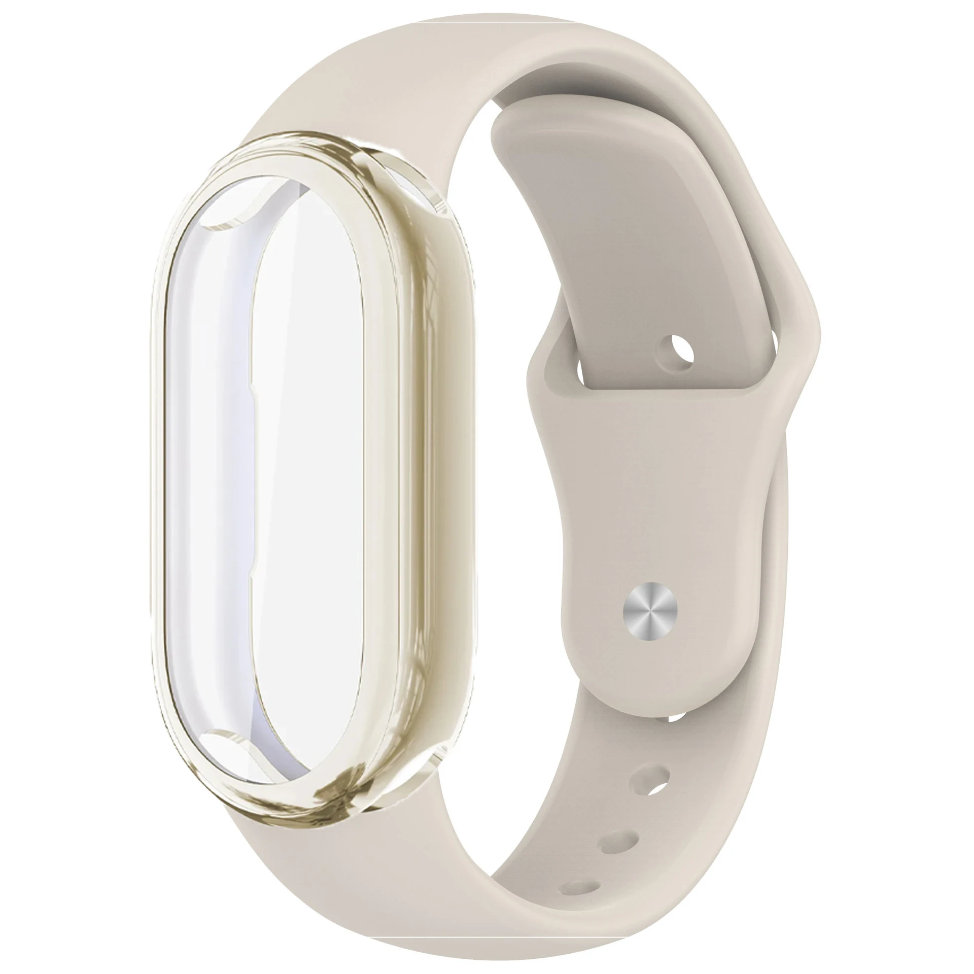 Full Cover Case+Silicone Strap for Xiaomi Mi Band 10 9 8 Strap and TPU Screen Protector Protective Case Watch For Mi Band 8 9 10