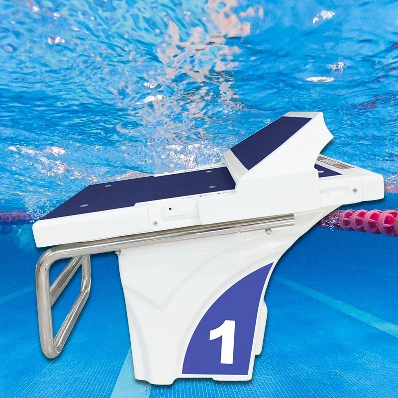 Popular Produc Produce Starting Platform Use Fiberglass Resin Stainless Steel Competition Pool One Step Anti-Slip Starting Block