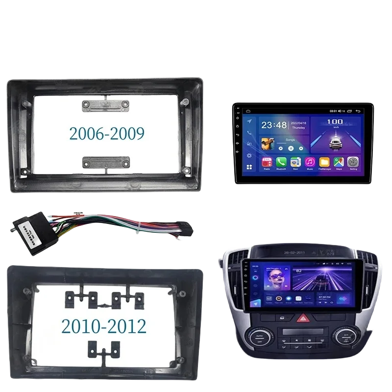 

9 Inch Car Frame Fascia Adapter Android Radio Dash Fitting Panel Kit For Kia Ceed 2006-2012