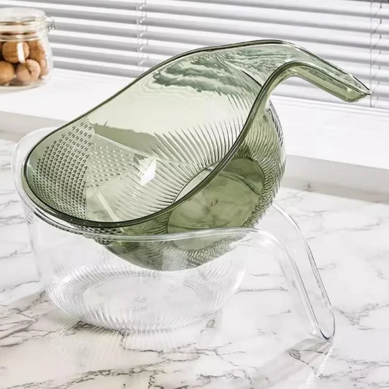 Picture 7: Rice Washing Bowl Plastic Colander Sieve Vegetable Drainer Basket Kitchen Tools Food Beans Sieve Fruit Drainer