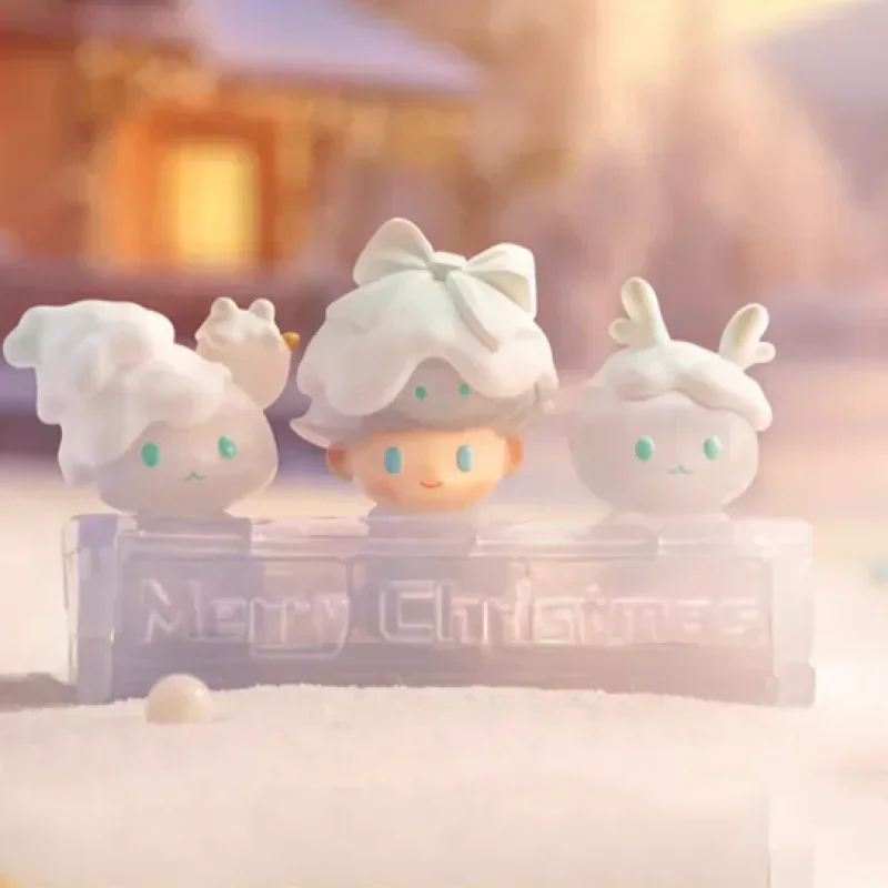 Pop Mart Dimoo Lettere della serie Pupazzo di neve Scatola cieca Anime Action Figure Guess Bag Ornamento Figurine Decorazioni per la casa Bambole Regalo