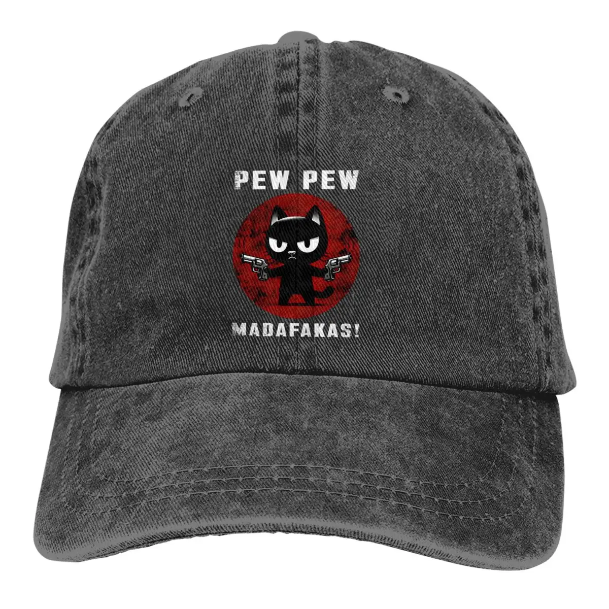 

PEW PEW MADAFAKAS Black Cat Baseball Caps Peaked Cap Sun Shade Cowboy Hats for Men Trucker Dad Hat