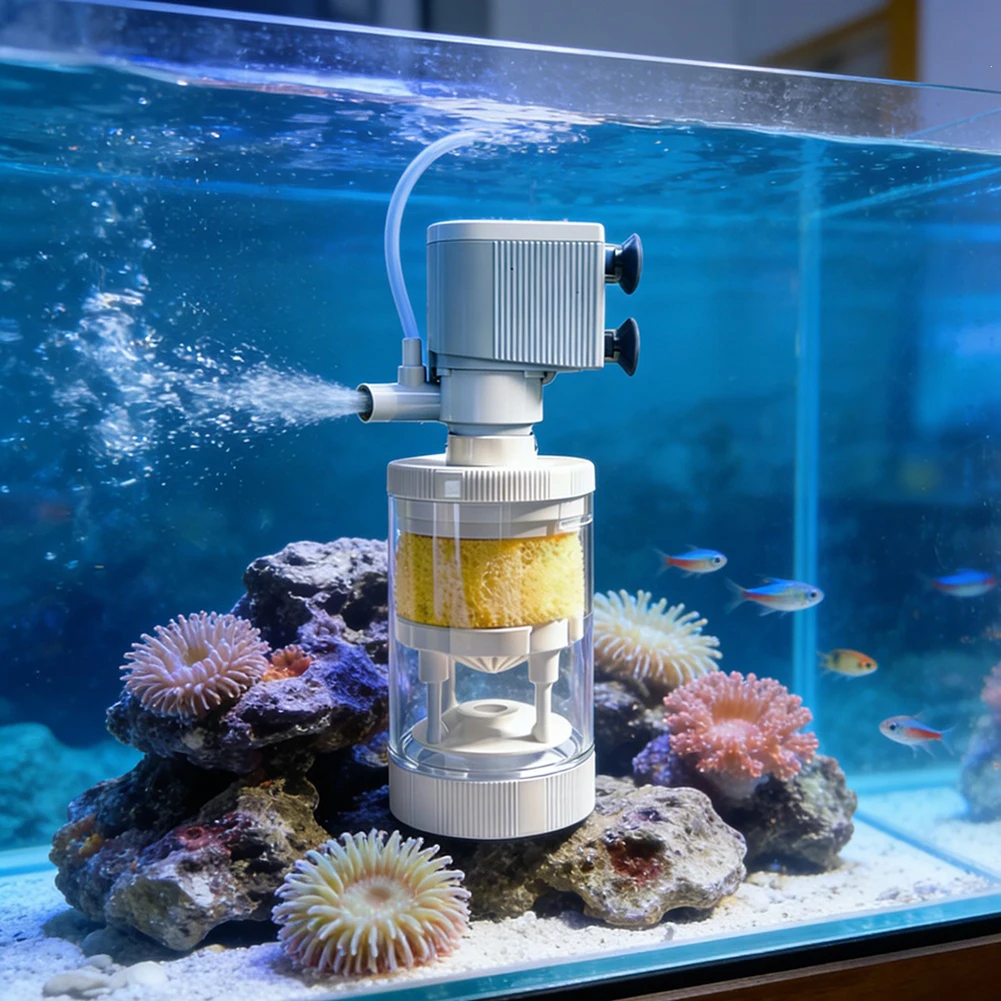 고효율 수조 필터 자동 에너지 절약형 잠수정 필터 흡입 - Aquarium Marine Filter 리뷰 및 가격