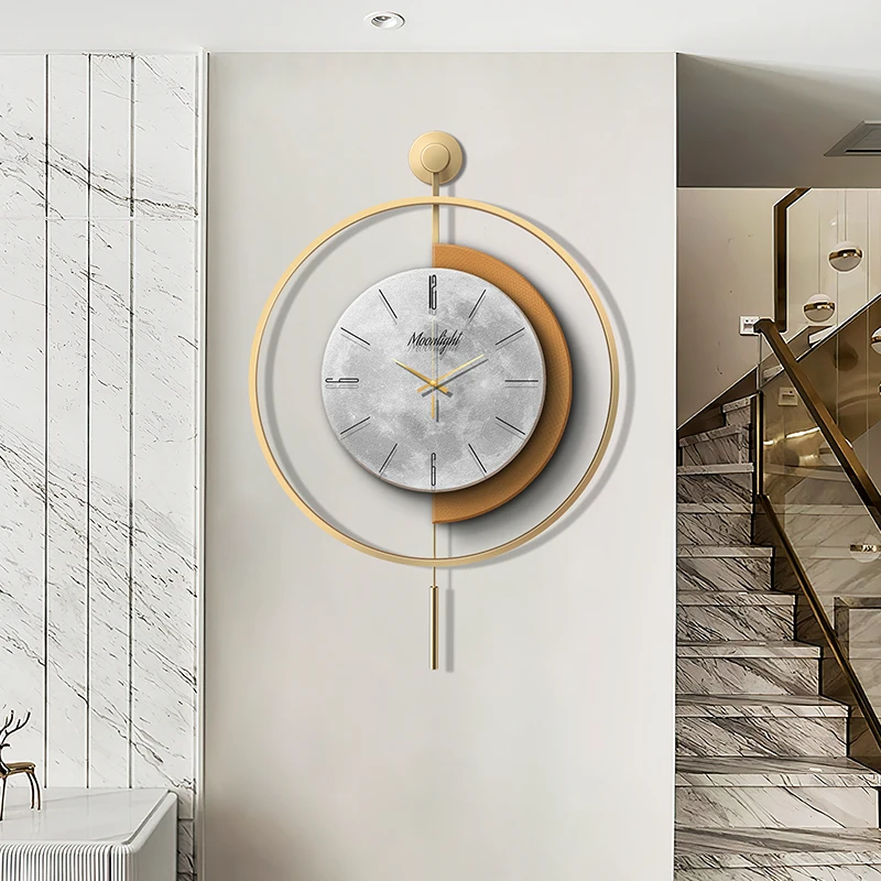 Reloj de Pared Simple estético, Reloj de Pared de diseño estético moderno de lujo, diseño nórdico creativo de lujo, Reloj de Pared, decoración del hogar