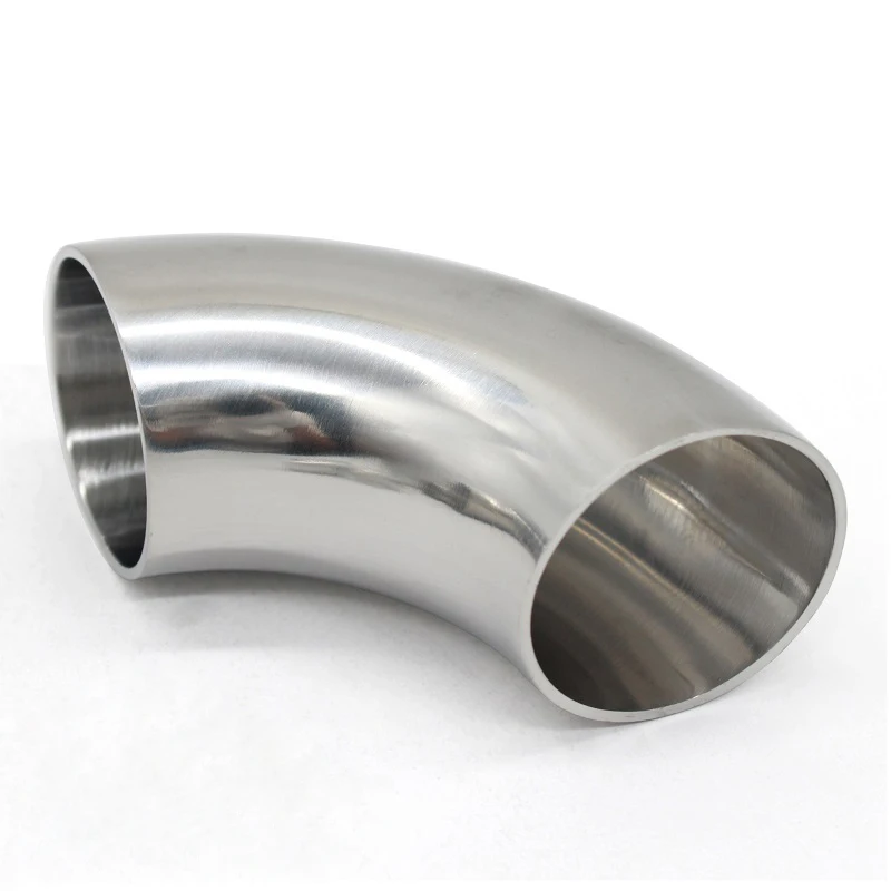 

S304 SS316L Stainless Steel Elbow Sanitary Welding 90 Degree Pipe Fittings OD19-102mm Self-made Polished Food Grade