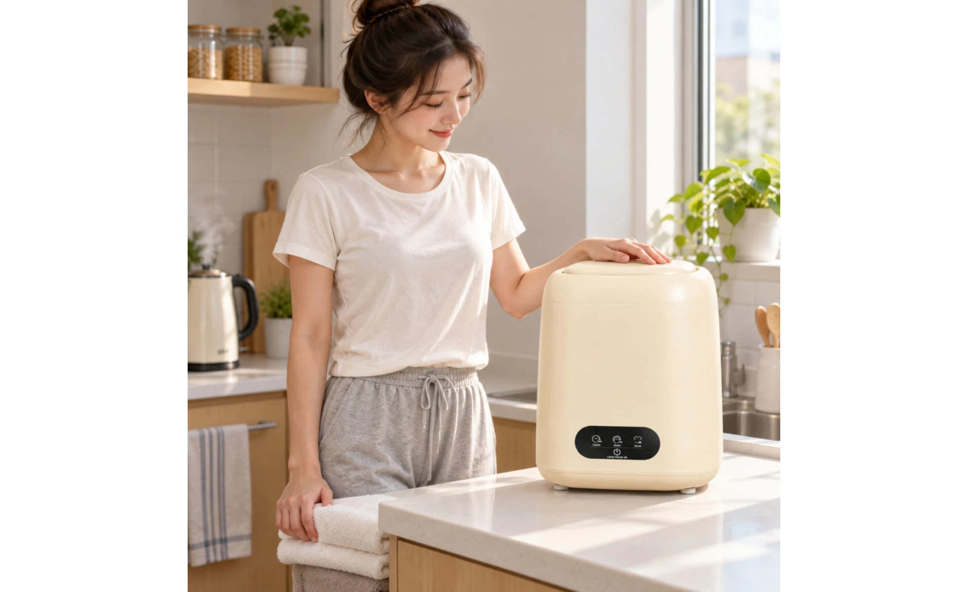 Semi-Automatic Mini Washing Machine Space-Saving Semi-Automatic Washing Machine Mini Washer with Centrifuge Function