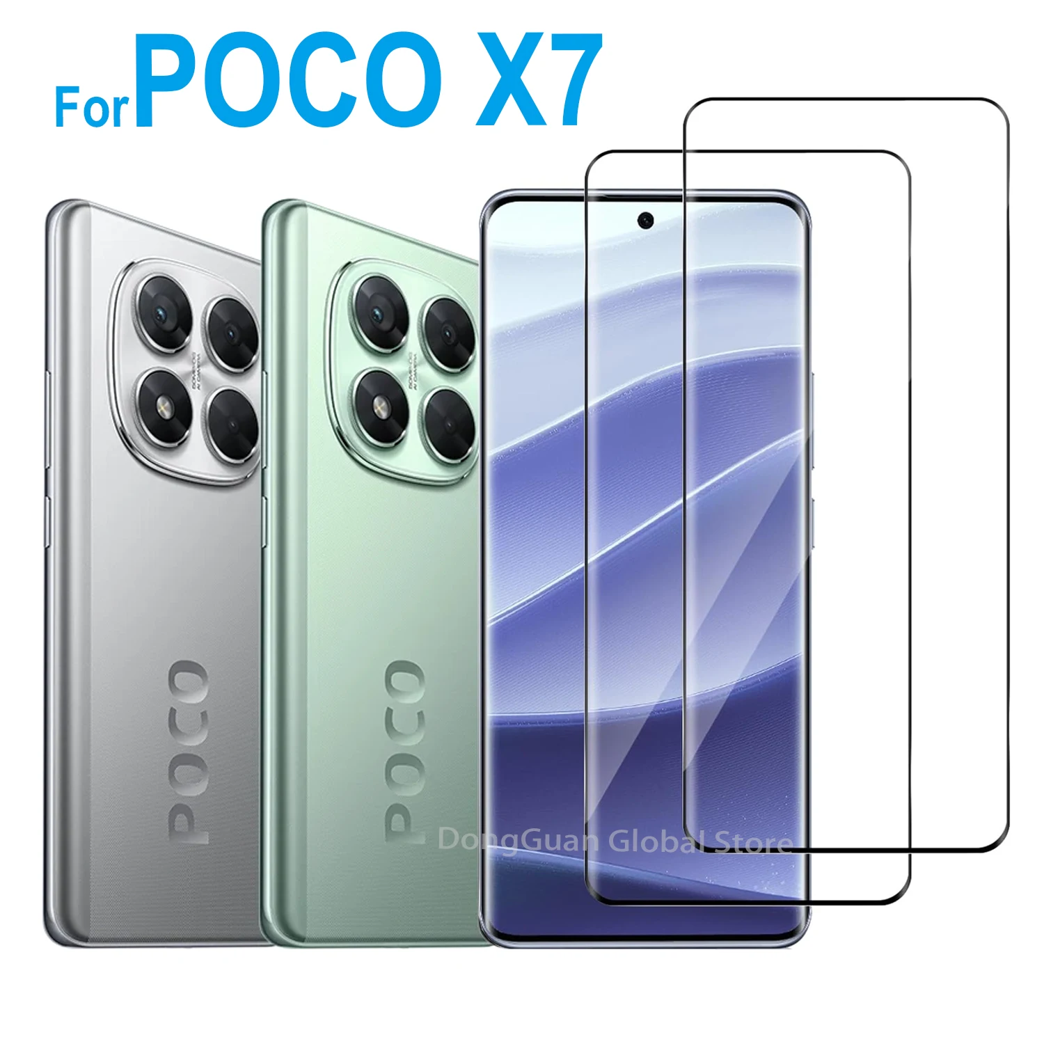 

1/2/3/4Pcs For Xiaomi POCO X7 3D Tempered Glass Screen Protector Glass Film