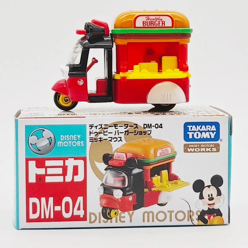TAKARA TOMY Tomica DISNEY MOTORS DM-04 Mickey Hamburg Automauto Legering Speelgoed Motorvoertuig Diecast Metaal Model Geschenken