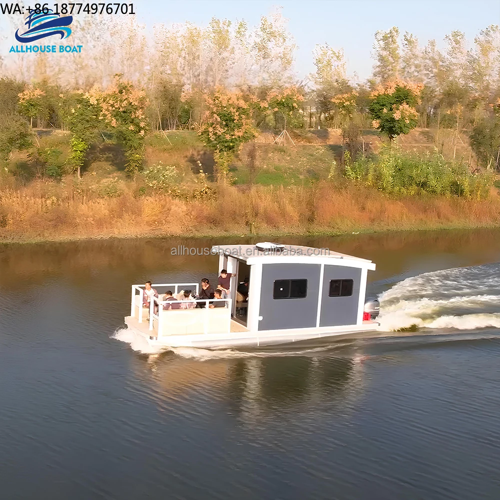 2024 Hot Sale Small Fishing Submarine Luxury Floating Kit Luxury Boat Yacht Houseboat for Sale Pontoon House Boats