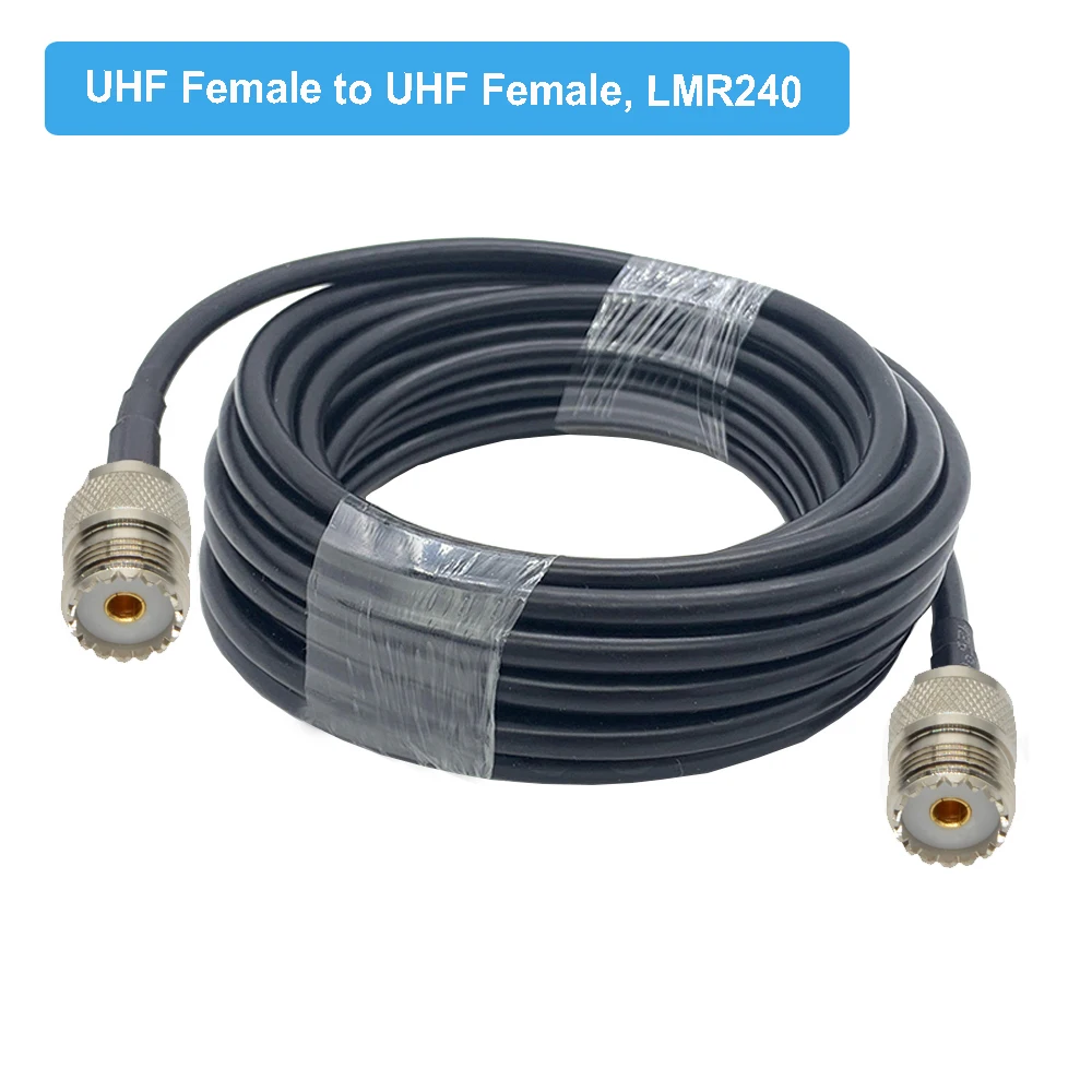 BEVOTOP LMR240 Cable PL259 UHF male to UHF male connector RF Adapter Coaxial Cable 50ohm 50-4 Pigtail Ham Radio Extension Cord