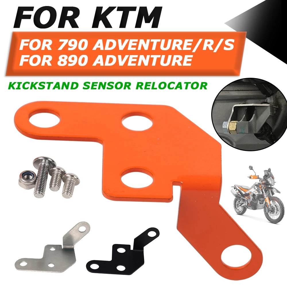

Перелокатор датчика для KTM 790 Adventure R с подставкой для KTM790 ADV S 790ADV KTM 890 Приключения мотоцикла боковая подставка Защитная крышка