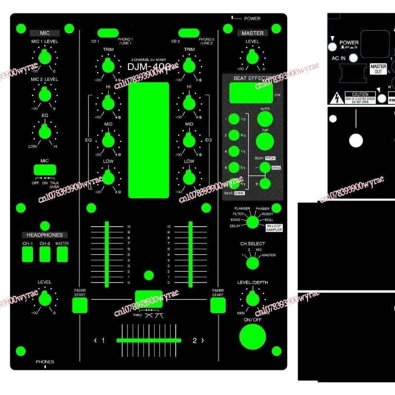 DJM400 350 450 mixer, panel DJ film protective paste limited edition black, white available in stock