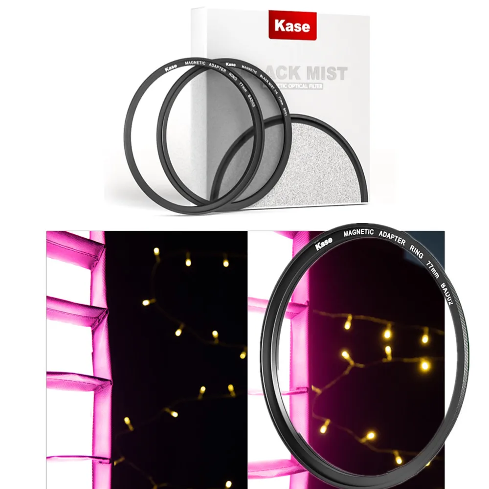 Фильтр для объектива Black Mist 1/4 + защитное магнитное кольцо, диффузор с мягкой фокусировкой для объективов камеры, похожий на BLACK Mist MAGIC